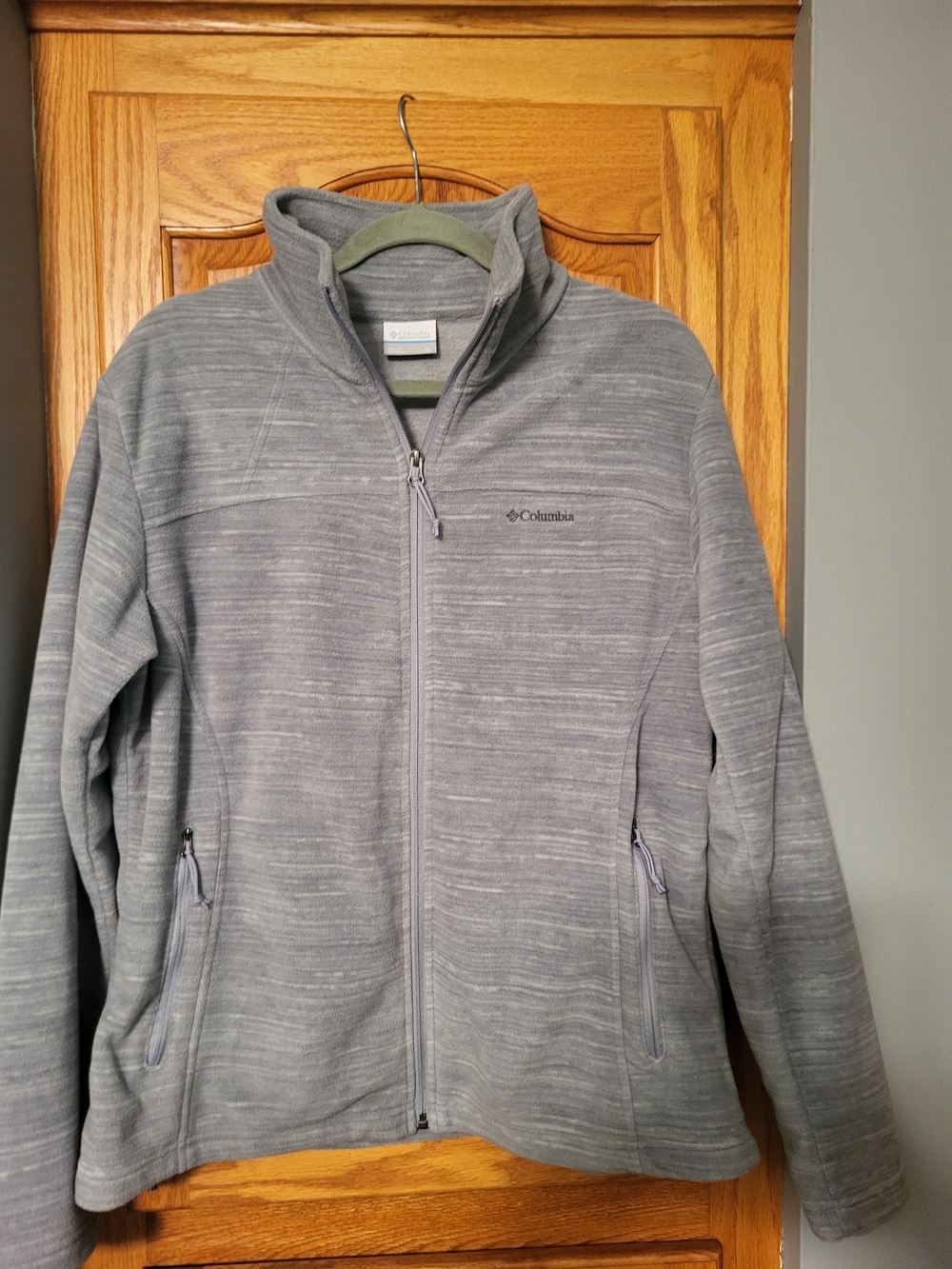 Columbia Light Gray Full-Zip Women's Jacket